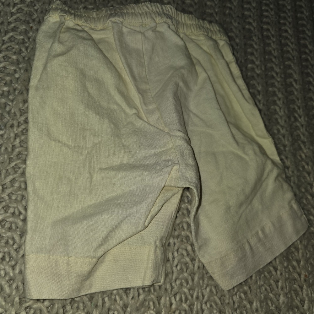 The Children's Place Vintage Yellow Linen Embroidered Pc Outfit Size 12 Months - Picture 12 of 13
